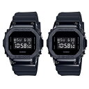 CASIO G-SHOCK Gショック ジーショック カシオ 時計 メンズ レディース ペアウォッチ 腕時計 デジタル 同モデル 2本セット 反転液晶 樹脂 ステンレス メタル素材 軽量 GM-5600B-1GM-5600B-1 内祝い 母の日 お祝い