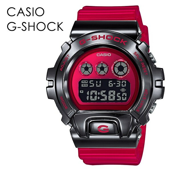 ストリートファッション かっこいい スポーツ CASIO G-SHOCK Gショック ジーショック カシオ 時計 赤い 還暦 誕生日 プレゼント メンズ レディース 腕時計 3つ目 デジタル 半透明 スケルトン仕様バンド 海外モデル 内祝い 母の日 お祝い