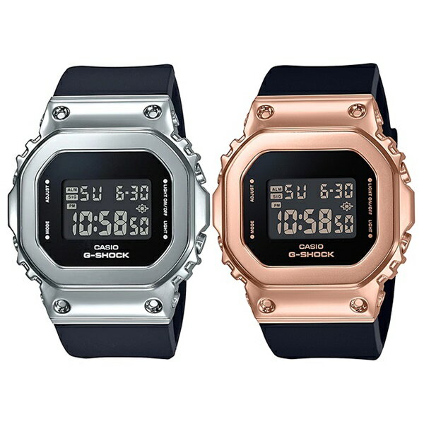 ペアウォッチ ユニセックス 小型 軽量 カップル CASIO G-SHOCK Gショック ジーショック カシオ メンズ レディース 腕時計 デジタル スクエア 海外モデル メタルカバー 防止 樹脂バンド 内祝い 母の日 お祝い