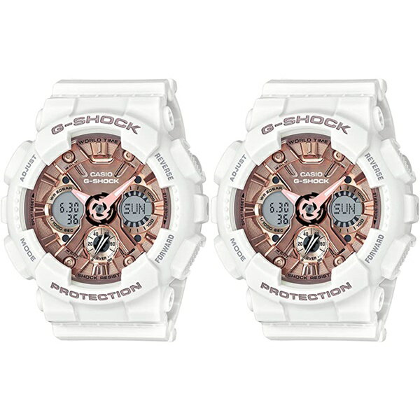 ペア ウォッチ ホワイト お揃い デジタル 時計 Gショック ジーショック カシオ 腕時計 手表 メンズ レディース BASIC ビッグケースシリーズ Sシリーズ アナログ アナデジ ミッドサイズ ペアウォッチ 海外モデル 合格 社会人 記念日 ポイント消化