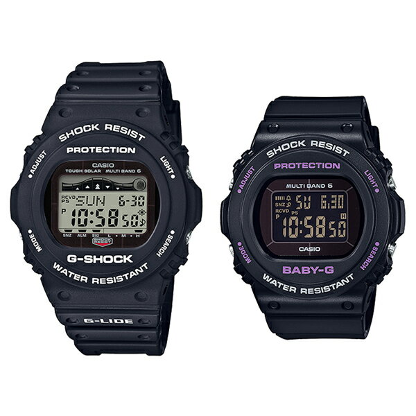 楽天ペアウォッチ 腕時計 ノップル国内正規品 カシオ G-SHOCK× BABY-G ジーショック×ベビージー腕時計 ペアウォッチ 2本セット デジタル 電波ソーラー 彼氏 彼女 お揃い 夫婦 カップル 海 プール サーフィン マリンスポーツ 沖縄旅行 誕生日 結婚 付き合った 内祝い 父の日 お祝い