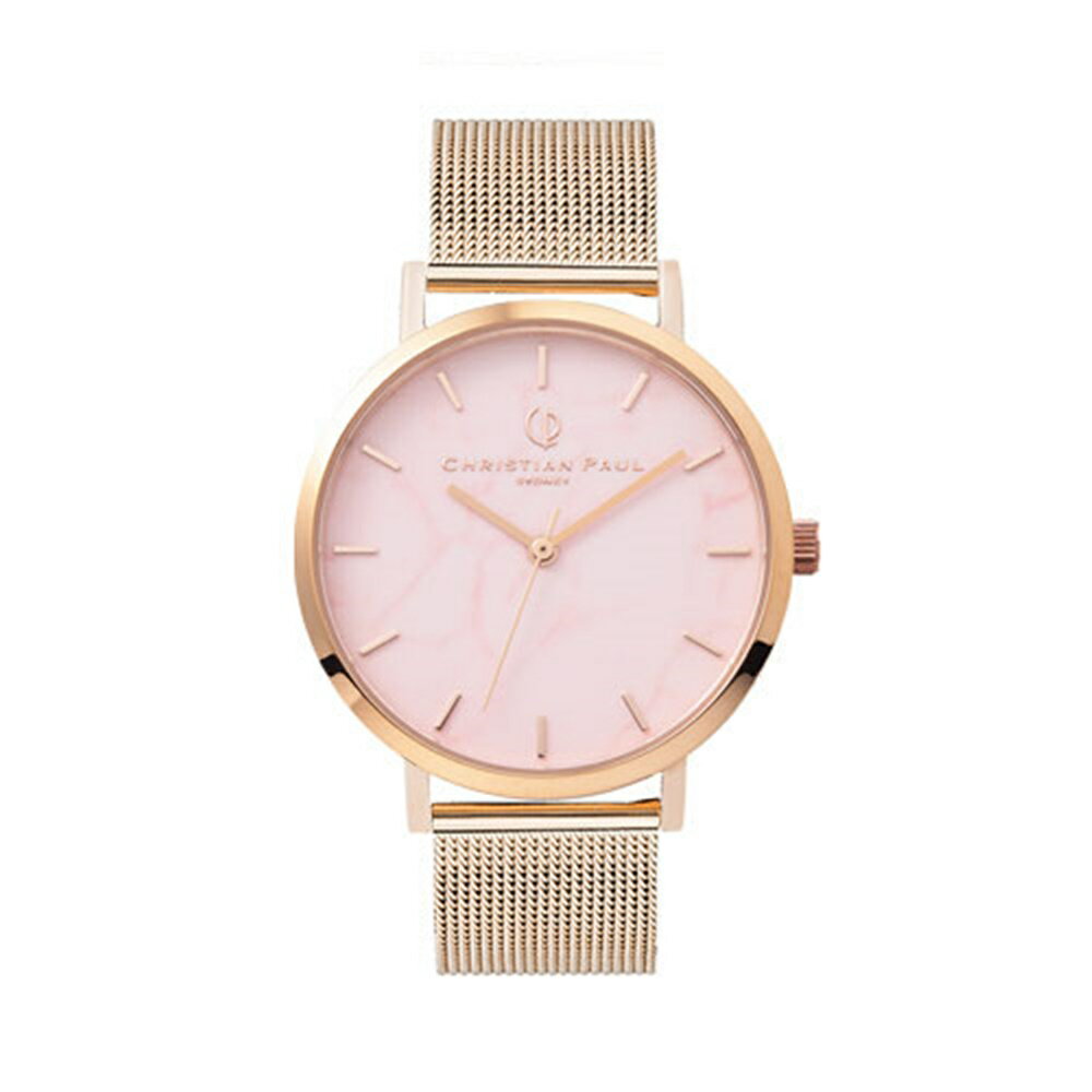 日本正規品 クリスチャンポール 腕時計 手表 レディース おしゃれ かわいい 誕生日 プレゼント マーブル チェリーピンク メッシュ 仕事用 ブランド 時計 結婚式 結婚祝い 女友達 女性 妻 奥さん 母 記念日 ギフト クリスマスプレゼント ランキング お祝い