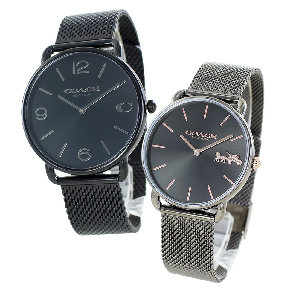 ペアウォッチ ブランド コーチ 腕時計 手表 メンズ レディース おしゃれ ペア腕時計 シンプル メッシュ ベルト ブラック グレー お揃い カップル 彼氏 彼女 妻 夫 父 母 誕生日プレゼント 結婚記念日 実用的 ペアギフト おすすめ クリスマスプレゼント ランキング お祝い