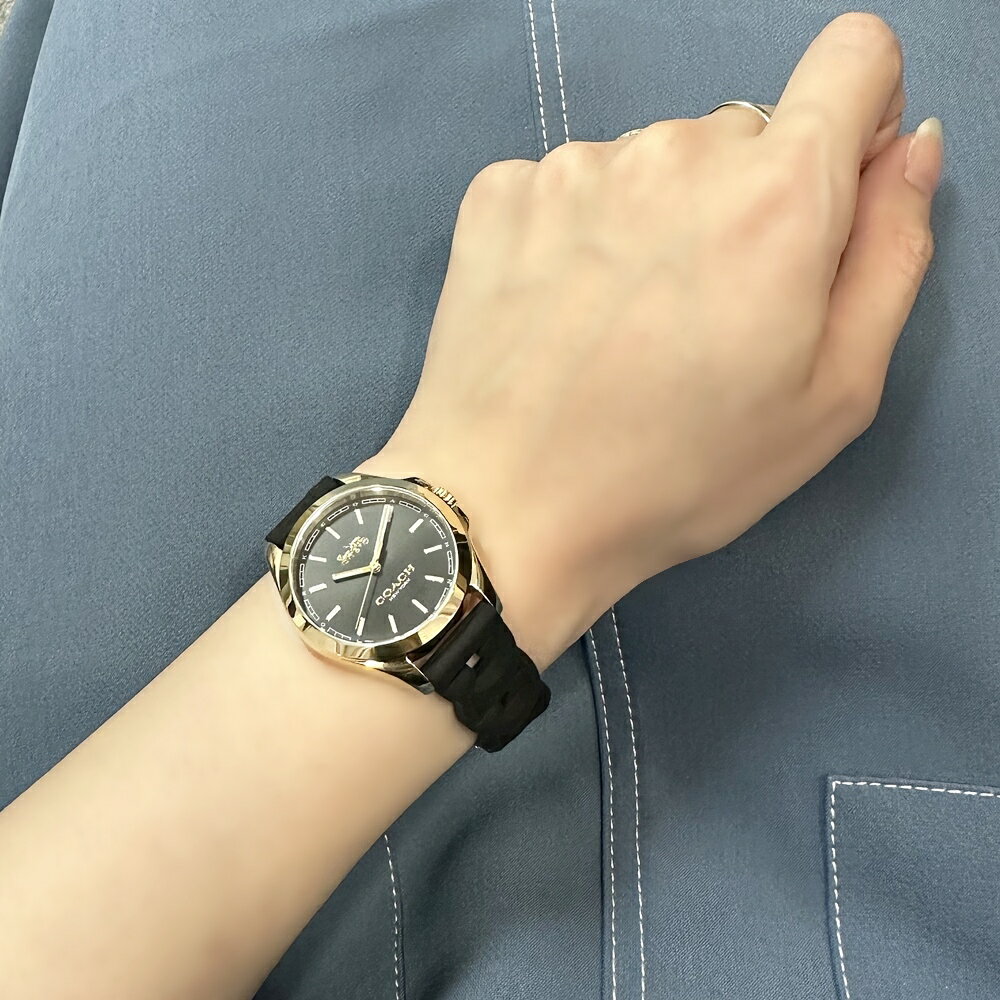 コーチ 腕時計 手表 レディース おしゃれ 10代 20代 誕生日 記念日 プレゼント 黒 シリコン ラバー かわいい 時計 女友達 彼女 妻 女性 ギフト 贈り物 クリスマスプレゼント ランキング お祝い