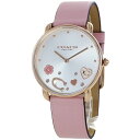 【訳あり アウトレット品の為、お値引き 値下げ】コーチ 腕時計 手表 レディース エリオット ピンク 革ベルト 時計 レザーウォッチ プレゼント クリスマスプレゼント ランキング お祝い