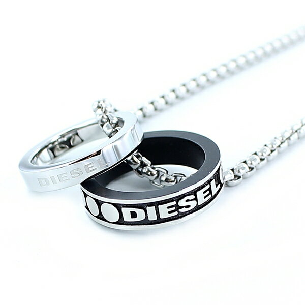 ディーゼル ネックレス（レディース） Diesel ディーゼル ユニセックス メンズ レディース リング シルバー ネックレス アクセサリー アクセ DX1168040誕生日 ギフト 内祝い 母の日 お祝い