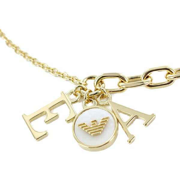 EMPORIO ARMANI エンポリオアルマーニ ブレスレット アクセサリー メンズ レディース アクセ イーグルロゴ シェル イニシャル ゴールド チェーン...