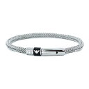 エンポリオアルマーニ ジュエリー ファッション アクセサリー BRACELET ブレスレット シルバー グレー ワイヤーロープ EGS1623040 男性 女性...