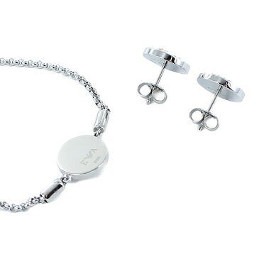 EMPORIO ARMANI エンポリオアルマーニ ギフトセット ブレスレット ピアス ファッション ジュエリー アクセサリー レディース イーグルロゴ シェル ピンクゴールド シルバー ステンレス EGS2652040 女性 小物 誕生日 お祝い ギフト 合格 入学 卒業 社会人