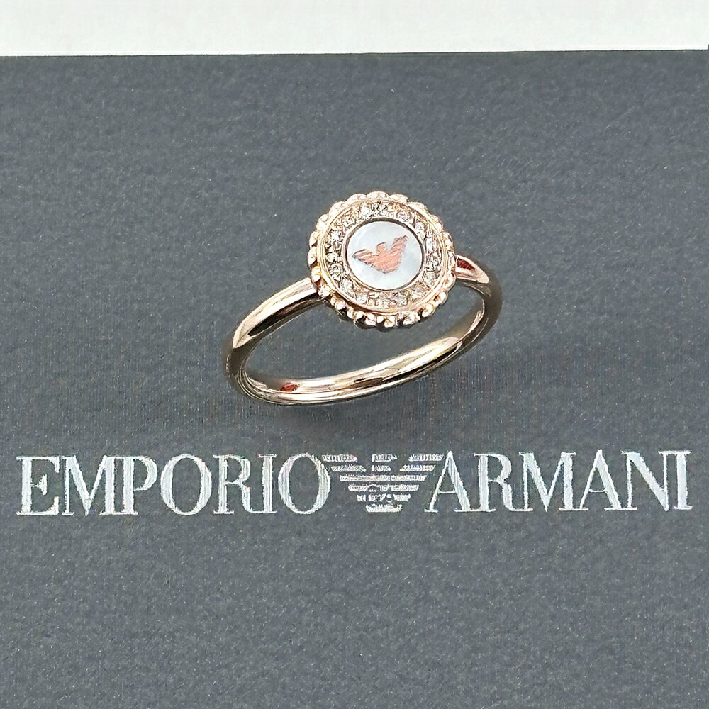 アルマーニ 指輪 エンポリオアルマーニ 指輪 レディース おしゃれ かわいい リング アクセサリー ローズゴールド 結婚式 結婚記念日 妻 母 誕生日プレゼント 女性 彼女 女友達 ギフト ジュエリー 内祝い 父の日 お祝い