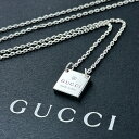 グッチ ネックレス（レディース） GUCCI グッチ ネックレス レディース シルバー925 スクエア プレート チェーン ペンダント シンプル おしゃれ 結婚式 結婚記念日 プレゼント 妻 彼女 誕生日プレゼント 女性 母 お祝い ギフト チェーンネックレス ジュエリー 卒業 入学 お祝い