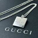 GUCCI グッチ ネックレス メンズ レディース シルバー925 スクエア プレート チェーン ペンダント シンプル おしゃれ 結婚式 結婚記念日 プレゼント 妻 彼女 誕生日プレゼント 女性 母 お祝い ギフト チェーンネックレス ジュエリー 内祝い 母の日 お祝い