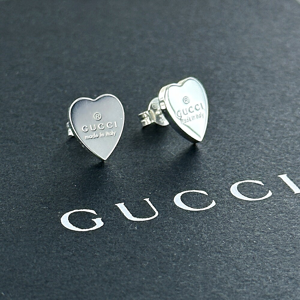 GUCCI グッチ ピアス ハート レディース シルバー925 両耳ピアス シンプル おしゃれ 結婚式 結婚記念日 プレゼント 妻 彼女 誕生日プレゼント 女性 母ギフト チェーンネックレス ジュエリー 成人 卒業 入学