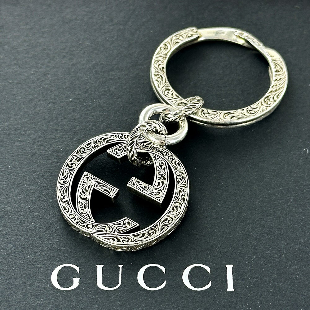 グッチ キーホルダー（レディース） GUCCI グッチ キーリング ブランド シルバー 925 キーホルダー メンズ レディース おしゃれ かっこいい アンティークシルバー アクセサリー 彼氏 彼女 夫 妻 友達 誕生日 プレゼント 記念日 贈り物 ギフト 内祝い 母の日 お祝い