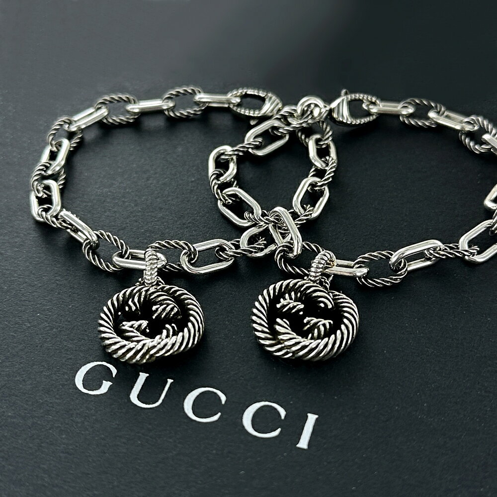 GUCCI グッチ ペアブレスレット チェーンブレスレット 結婚記念日 プレゼント ペア 夫婦 両親 友達カップル お揃い カップル ネックレス ペンダント 誕生日 ペアアクセサリー ペアジュエリー ペアギフト 贈り物 記念日 内祝い 母の日 お祝い