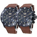ペア 腕時計 手表 アイスウォッチ ペアウォッチ ICEWATCH インスタ SNS 当店人気 実用的 ギフト ペアギフト ブラックブラウン 44mm お揃い ...