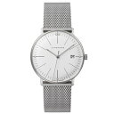 Junghans ユンハンス 時計 レディース 腕時計 MAX BILL LADIES マックスビル クオーツ シルバー文字盤 シルバーメッシュブレスレット 047/4250.44 ビジネス 男性 ブランド 時計 誕生日 お祝い クリスマスプレゼント ギフト お洒落