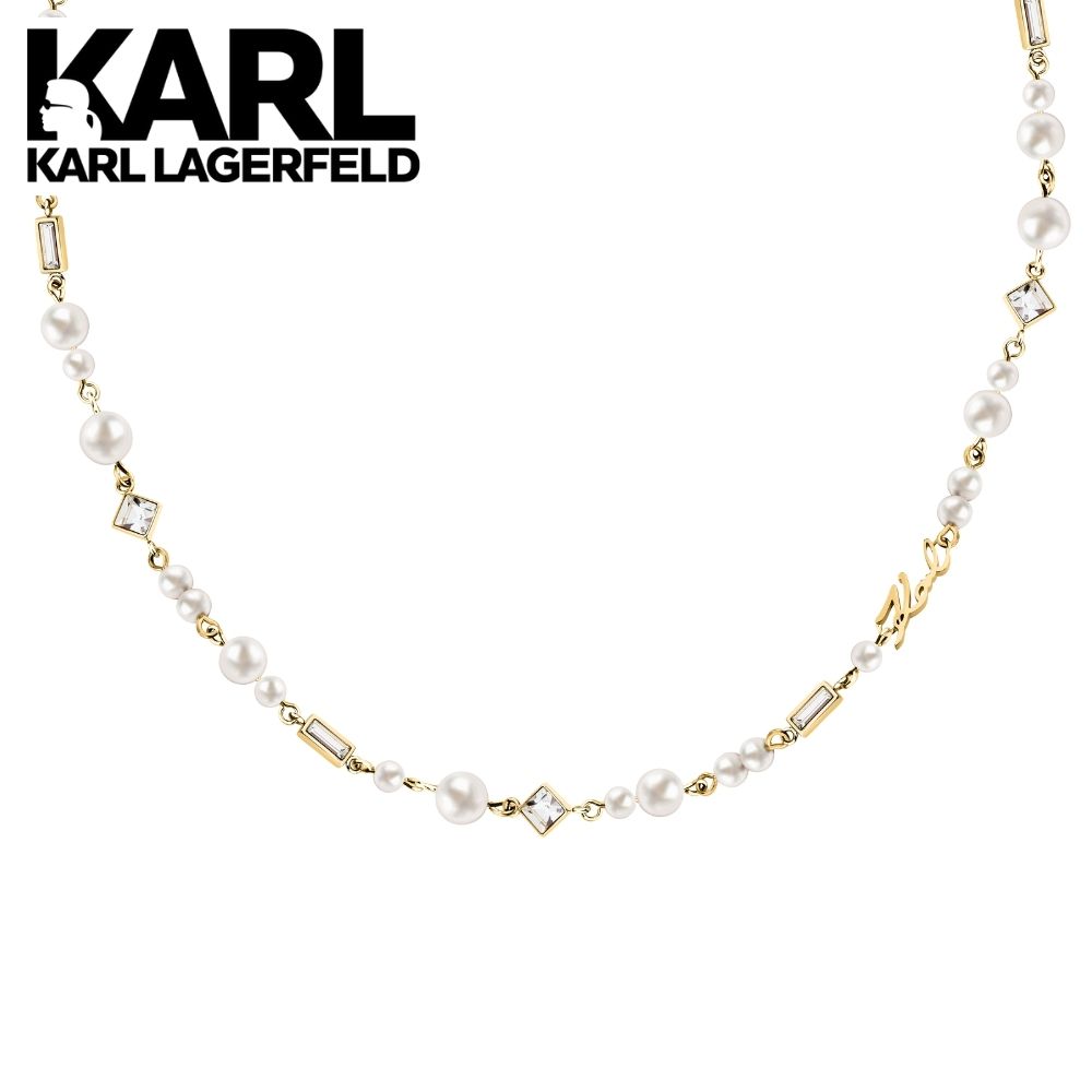 Rakuten - KARL LAGERFELD 正規品 ネックレス パール クリスタル ゴールド レディース カールラガーフェルド アクセサリー ギフト プレゼント 成人 卒業 入学