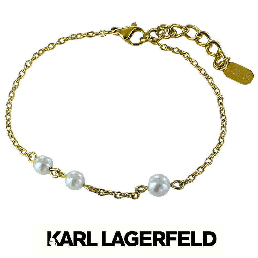 乐天商城 - KARL LAGERFELD 正規品 ブレスレット パール ゴールド チェーン エレガント ジュエリー レディース カールラガーフェルド アクセサリー ギフト プレゼント 誕生日 記念日 成人 卒業 入学