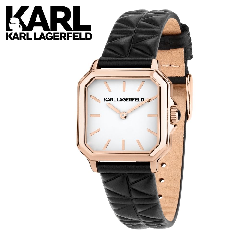 Other - 正規品 日本限定 KARL LAGERFELD 腕時計 レディース スクエア レザーベルト ローズゴールド カールラガーフェルド 上品 彼女 女性 誕生日 記念日 ギフト プレゼント 成人 卒業 入学
