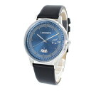 LACOSTE ラコステ 時計 メンズ 父の日 腕時計 手表 41ミリ シルバー ブルー ブラック レザー 革ベルト 2011034 ランキング お祝い