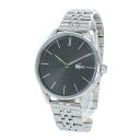 LACOSTE ラコステ 時計 メンズ 父の日 腕時計 手表 42ミリ グレー シルバー ステンレス シンプル 2011073 合格 社会人 記念日 ランキング お祝い