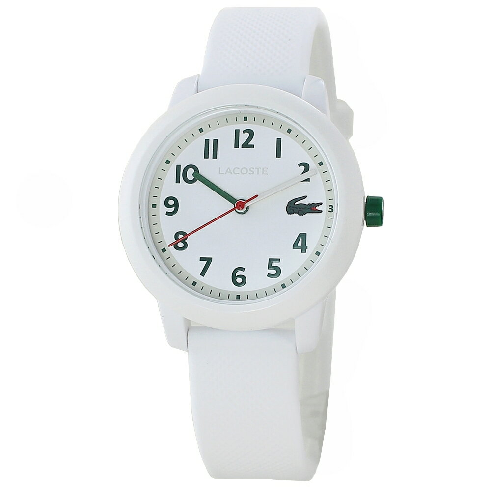 ラコステ 腕時計 レディース キッズ シンプル かわいい シリコンベルト ホワイト 白 白い腕時計 女性 誕生日 プレゼント ギフト 10代 20代 30代 日常使い 内祝い 母の日 お祝い