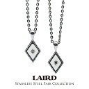レアド ペアネックレス ステンレス 金属アレルギー対応 ペア カップル 2個セット ステンレス ダイヤモンド お揃い メンズ 父の日 レディース 母の日 おしゃ...