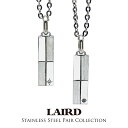 レアド ペアネックレス ステンレス 金属アレルギー対応 ペア カップル 2個セット ステンレス ダイヤモンド お揃い メンズ レディース おしゃれ シンプル 誕...