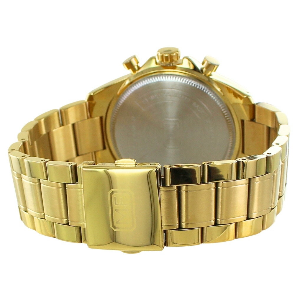 正規品 MINI FOCUS メンズ腕時計 クロノグラフ クォーツ 日付表示 ステンレスバンド かっこいい 腕時計 手表 メンズ 父の日 ゴールド 金色 高級感 おしゃれ ビジネス カジュアル 誕生日 プレゼント 男性 旦那 彼氏 ギフト 就職祝い ランキング お祝い