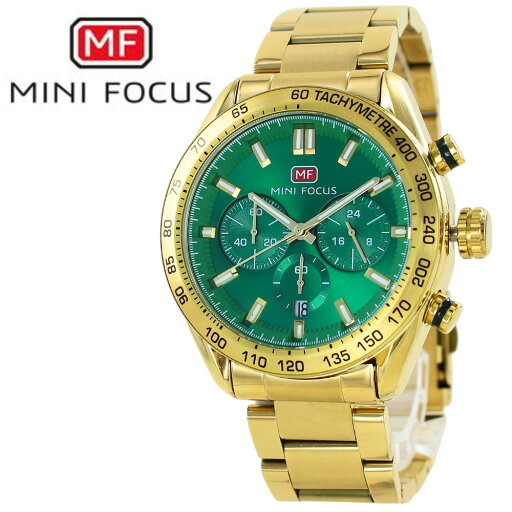 正規品 MINI FOCUS メンズ腕時計 ステンレスバンド かっこいい 腕時計 手表 メンズ 父の日 クロノグラフ クォーツ ゴールド グリーン 高級感 大人 おしゃれ ビジネス カジュアル 誕生日 プレゼント 男性 旦那 彼氏 ギフト 就職祝い ランキング お祝い 正規品 MINI FOCUS メンズ腕時計 ステンレスバンド かっこいい 腕時計 手表 メンズ 父の日 クロノグラフ クォーツ ゴールド グリーン 高級感 大人 おしゃれ ビジネス カジュアル 誕生日 プレゼント 男性 旦那 彼氏 ギフト 就職祝い ランキング お祝い