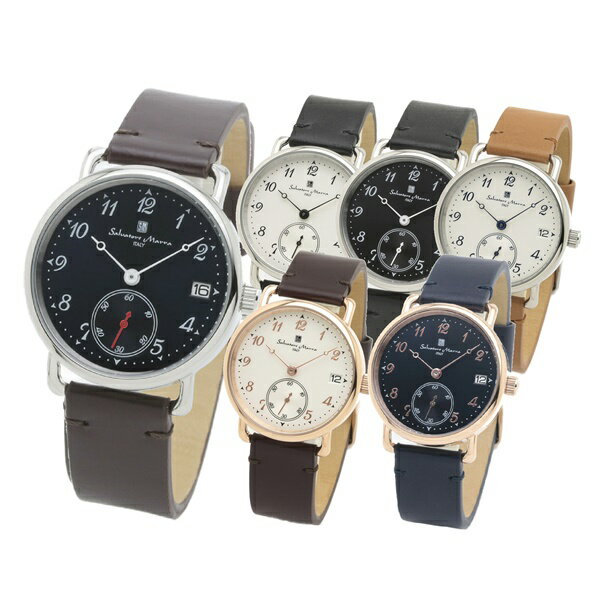 【選べる6カラー】国内正規品 サルバトーレマーラ 腕時計 手表 メンズ レディース 男女兼用モデル 革ベルト レザーウォッチ シンプル レトロ クラシック時計 誕生日 ギフト お洒落 成人 卒業 入学