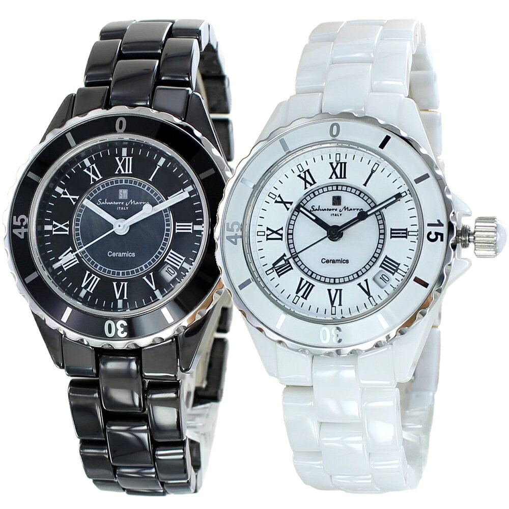 ペアウォッチ 正規品 サルバトーレマーラ ペア腕時計 セラミック ブレスレット 時計 ブランド おしゃれ お揃い ペアギフト 両親 夫婦 カップル ランキング お祝い
