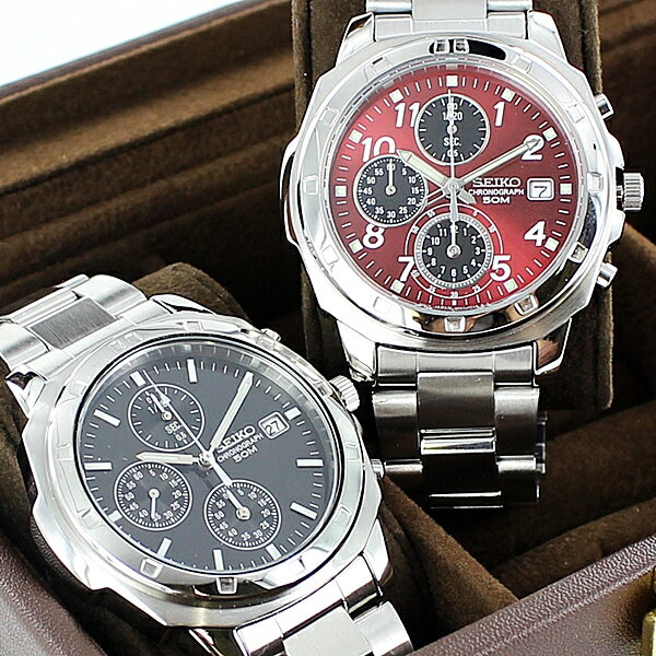 安心 保証 日本語説明書付 セイコー ユニセックス 防水 腕時計 ペアウォッチ 日付 カレンダー付 夫婦 友達 カップル 兄弟 両親 お中元 お歳暮 プレゼント ブラック レッド 合格 入学 卒業 社会人 記念日 母の日 父の日 2022