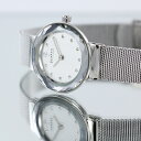 スカーゲン スカーゲン 時計 レディース 腕時計 スティール スワロフスキー シルバー ホワイト 456SSS ビジネス ユニセックス 誕生日 ギフト 卒業 入学 お祝い