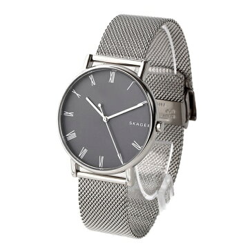 新作 スカーゲン 時計 メンズ 腕時計 シグネチャー 40mm グレー文字盤 シルバー メッシュ ステンレス SKW6428 ビジネス 男性 時計 誕生日 お祝い プレゼント ギフト ブラックフライデー