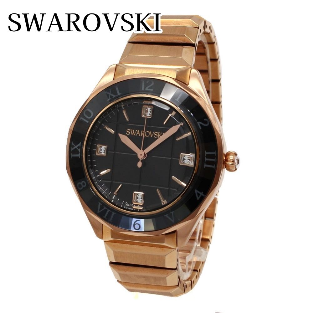 スワロフスキー 腕時計 レディース 上品 シンプル エレガント デクステラ ローズゴールド ステンレス ベルト おしゃれ 大人 女性 彼女 妻 母 ギフト プレゼント 誕生日 記念日 SWAROVSKI 時計 成人 卒業 入学