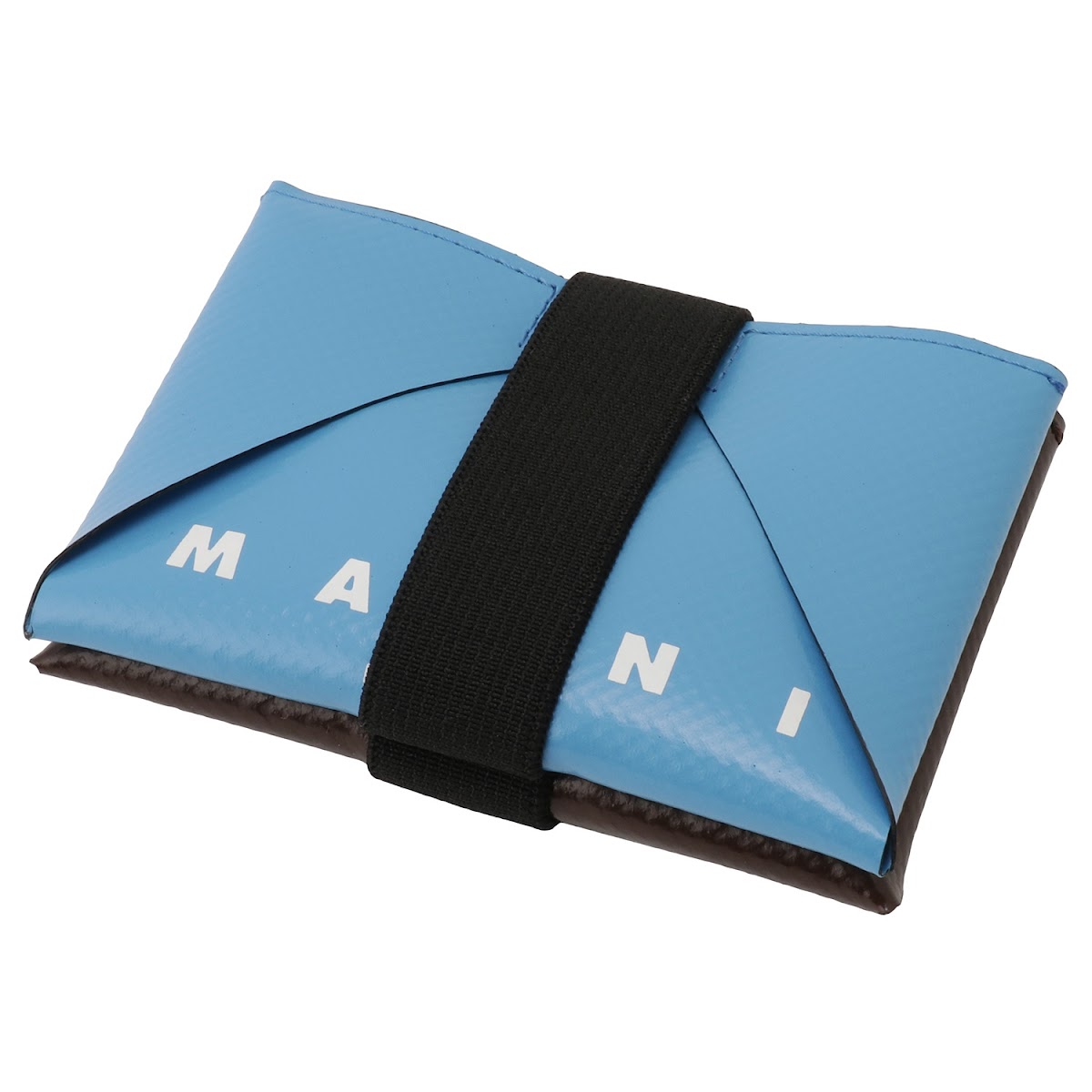 マルニ MARNI PFMI0008U0 P3572 Z3O51 カラーブロックPVC カードケース ペールブルー/ブラウン メンズ ユニセックス 合格 入学 卒業 社会人 記念日 母の日 父の日 2022