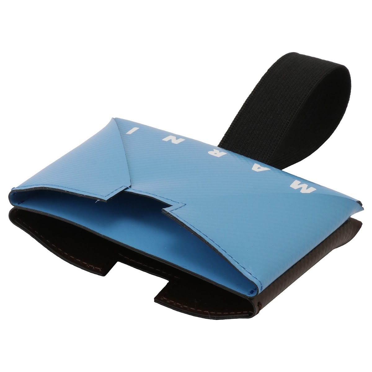 マルニ MARNI PFMI0008U0 P3572 Z3O51 カラーブロックPVC カードケース ペールブルー/ブラウン メンズ ユニセックス 合格 入学 卒業 社会人 記念日 母の日 父の日 2022