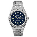 タイメックス 腕時計 手表 メンズ レディース ユニセックス Q TIMEX ネイビー シルバー スチールブレスレット 防水 簡単 電池交換 シンプル かっこいい おしゃれ 時計 記念日 贈り物 サプライズ 家族 友達 同僚 ギフト 誕生日プレゼント 並行輸入品 卒業 入学 お祝い