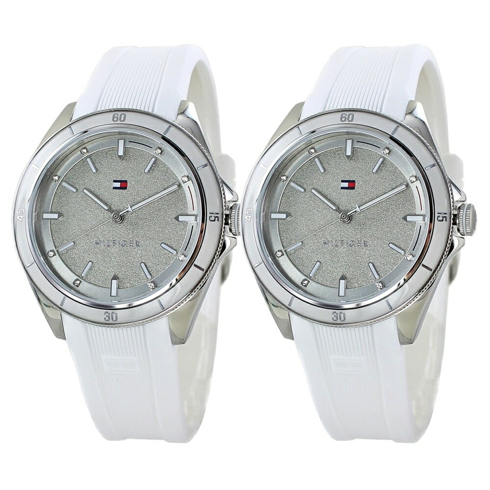 ペアギフト ペアウォッチ トミーヒルフィガー 腕時計 手表 白 ホワイト ラバー ペア カップル 記念日 誕生日 メンズ レディース お揃い 時計 実用的 プレゼント 合格 社会人 記念日 ポイント消化