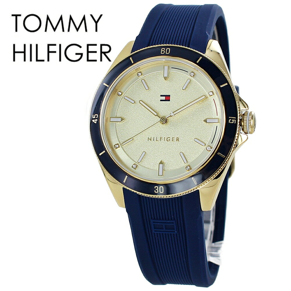 トミーヒルフィガー 腕時計 手表 レディース おしゃれ 女性 誕生日プレゼント 女友達 母親 文字盤 大きい 腕時計 手表 ブルー ラバーバンド 通勤 通学 仕事用 社会人 贈り物 2024 ポイント消化