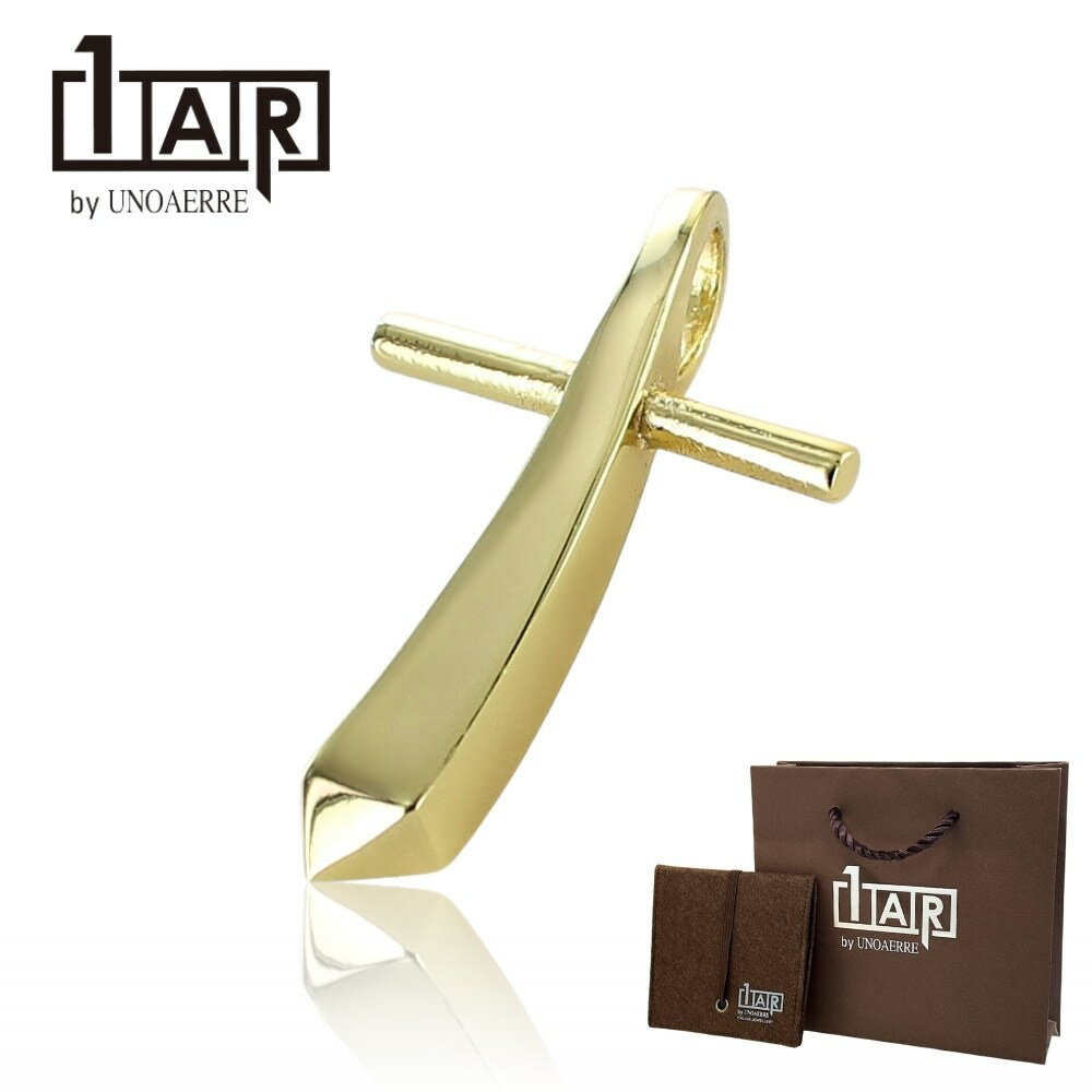 正規品 ショッパー付き 1AR by UNOAERRE クロス ネックレストップ ネックレスチャーム メンズ レディース 真鍮 イタリア製 ペンダントトップ ペ...