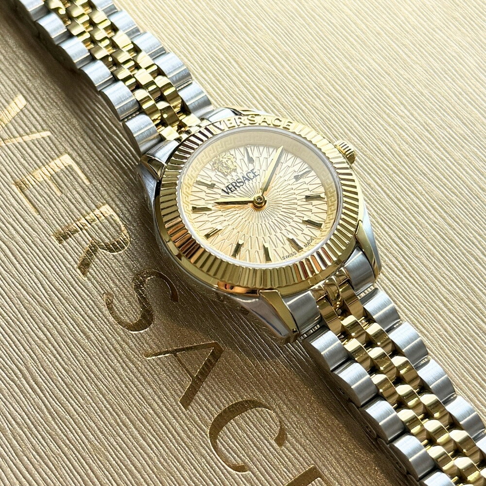 CARTIER - ヴェルサーチェ 腕時計 レディース VERSACE GRECA TIME LADY ゴールド シルバー メタルベルト 高級 ブランド おしゃれ きれいめ 女性 プレゼント ギフト 成人 卒業 入学