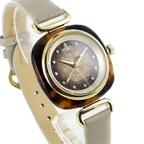 ヴィヴィアンウエストウッド ヴィヴィアン ウエストウッド 時計 レディース 腕時計 ベクトン ブラウン×ゴールド グレージュ レザー VV141BG 時計 誕生日 ギフト 内祝い 母の日 お祝い