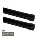 Terzo テルッツォ by PIAA ルーフキャリア ベースキャリア バー 2本入 スクエアバータイプ ブラック 127cm エンドキャップ付 EB3