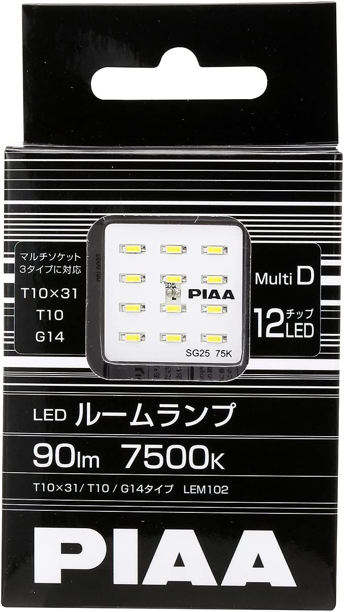 PIAA 롼 LEDХ T10x31 / G14 / T10 7500K 90lm  1 12V/1W ...