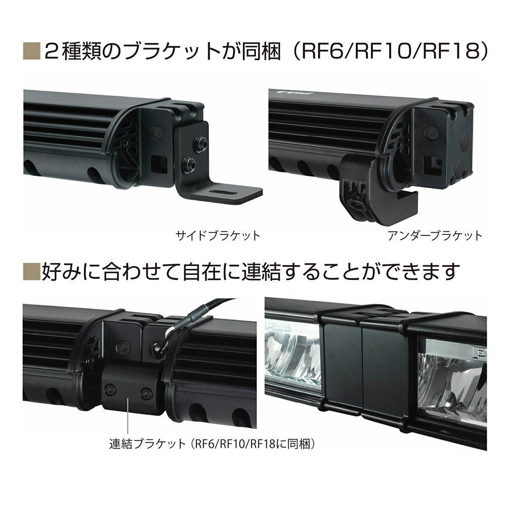 PIAA 後付けランプ LED 6000K RF18シリーズ 9800cd フォグ配光 12V/26W 耐震10G、防水・防塵IPX7対応 ECE、SAE規格準拠 1個入 DKRF187X ピア