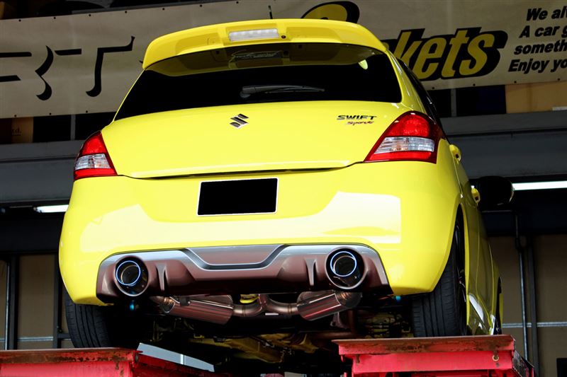 エグザス エボチューン EXAS EVO Tune ZC32S (JQR) スズキ スイフトスポーツ 252701 | 最高品質ステンレス チタンテール GP スポーツ マフラー エキゾースト 車検対応