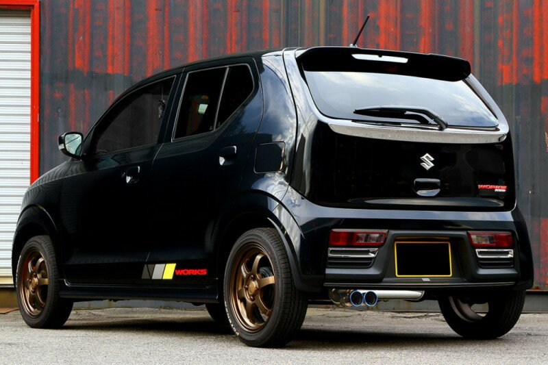 エグザス エボチューン EXAS EVO Tune HA36S (JQR) スズキ アルトワークス 252702 | 最高品質ステンレス チタンテール GP スポーツ マフラー エキゾースト 車検対応